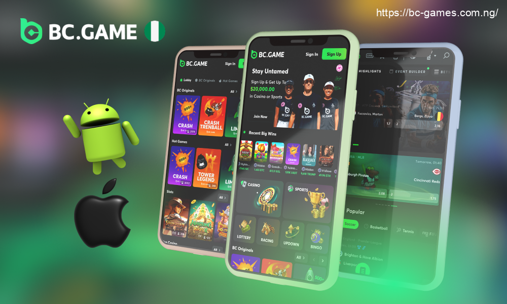 The BC Game app is free to download from the casino’s mobile site safely